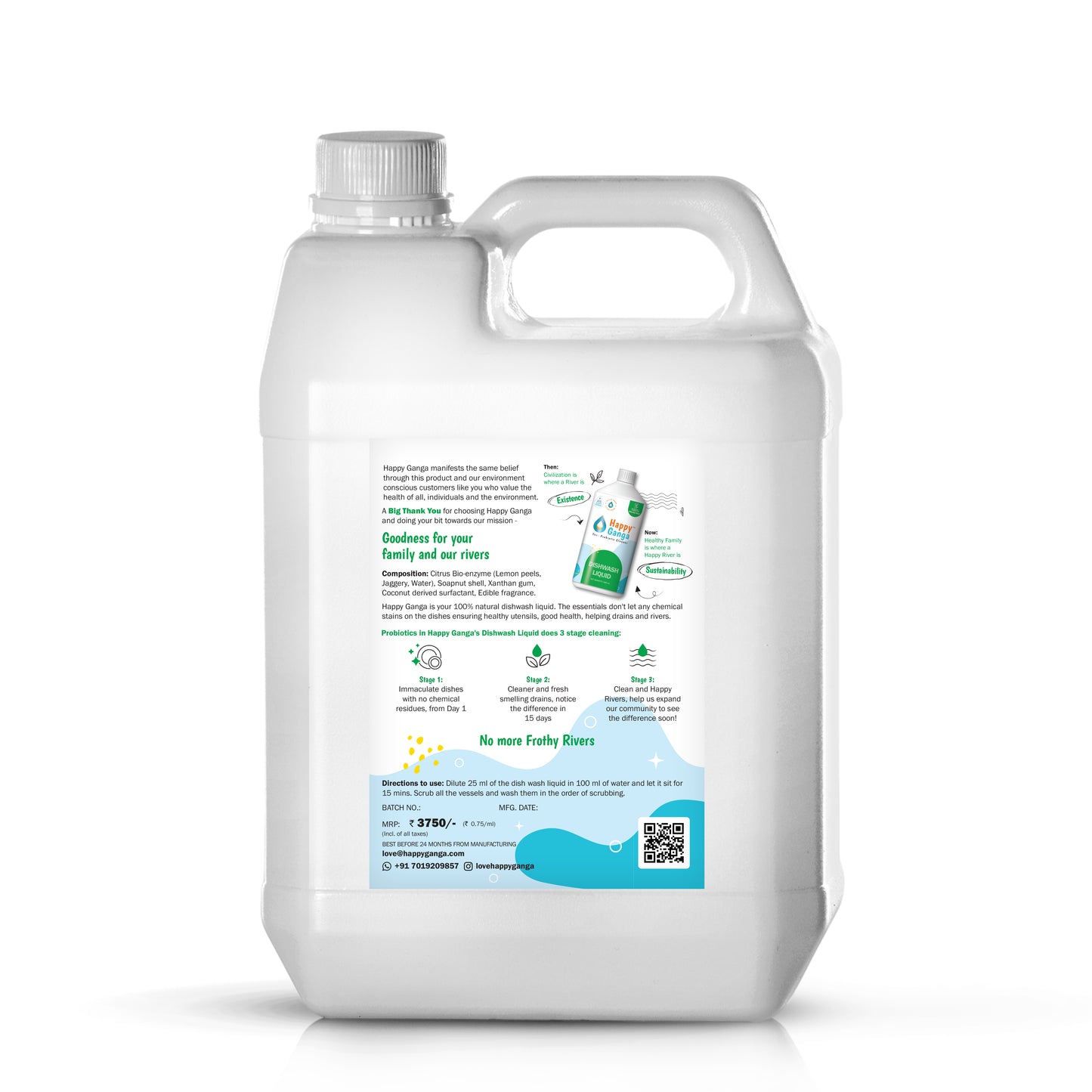 5L - Dishwashing Liquid - Zero Chemical Residues